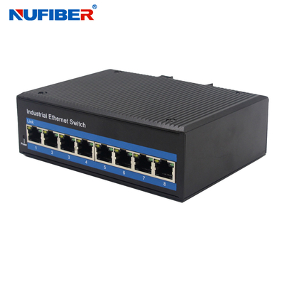 10/100M Industrial Ethernet switch 8 Rj45 UTP port with Din-rail wall mount