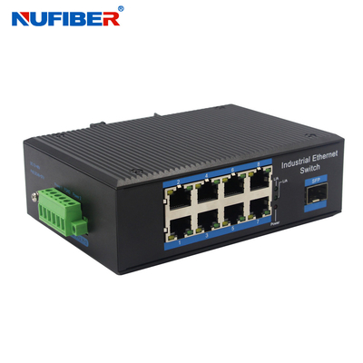 Aluminum Alloy 8 Port Poe Ethernet Switch For Security System