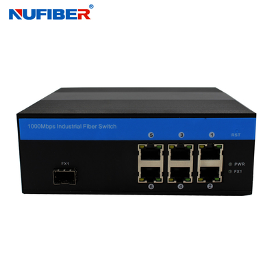 IP44 Managed Industrial Switch , 6 Port Poe Switch 10/100/1000Mbps