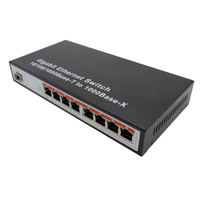10/100/1000M 8-port Rj45+1 SFP port Fiber Optic Ethernet Switch media converter