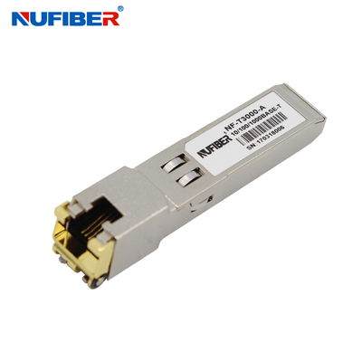 10 100 1000Base-T RJ45 Copper 100M DDM Ethernet SFP Module
