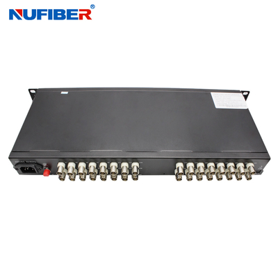 16BNC Fiber Video Converter Transmitter For CCTV NF-16V-T/R-F20