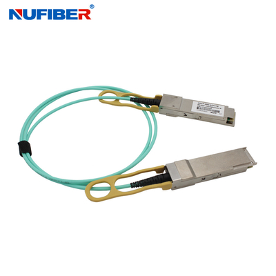 40G QSFP28 AOC Cable , 3m 5m Active Fiber Optic Cable For Data Center