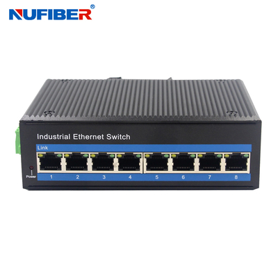 1000M 8 Port Industrial Ethernet Switch IP40 Protection Grade