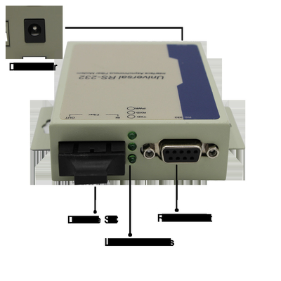 RS232 Duplex MM 1310nm 2KM SC Fiber To Serial Converter