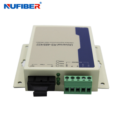 SM Duplex 1310nm 20KM SC RS485 RS422 Serial To Fiber Converter