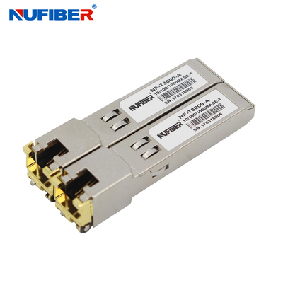 10 100 1000Base-T RJ45 Copper 100M DDM Ethernet SFP Module