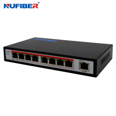 IEEE802.3af/at Standard 48V 9 Port POE Network Switch