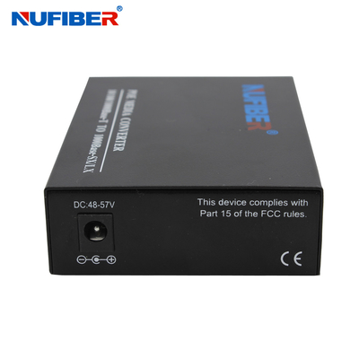 SM SC 20km Gigabit Fiber To UTP 30W POE Media Converter For CCTV Camera