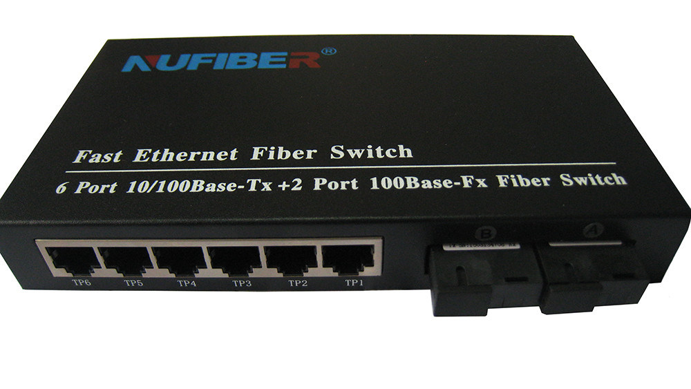 100M 6 port Fiber Optic Switch network switch fiber switch