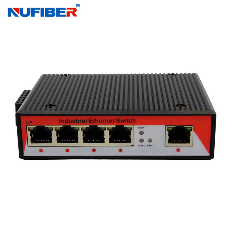 1000M Industrial switch 5 Rj45 UTP port with Dinrail wall mount