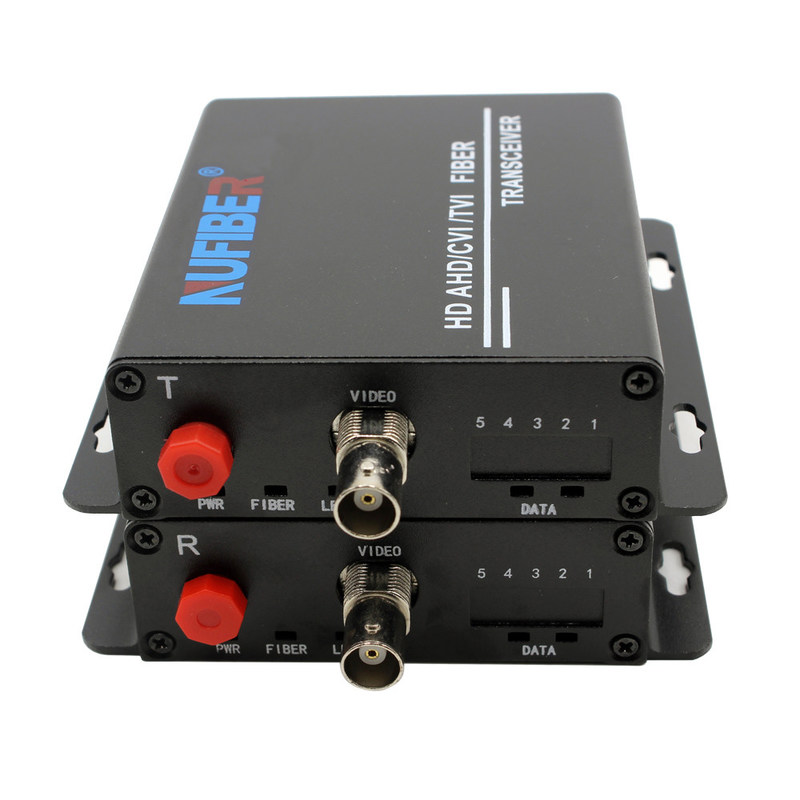 HDCVI AHD TVI 1080P Fiber Coaxial Video Converter 1BNC 1 Fiber Video