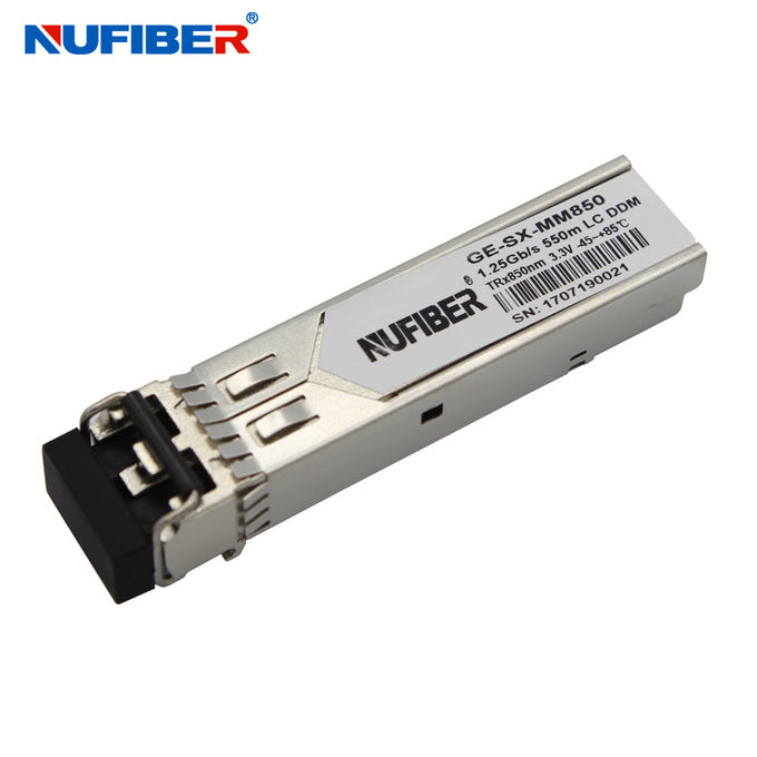 1.25Gb/s SFP Transceiver dual fiber multimode 550m 850nm LC DDM