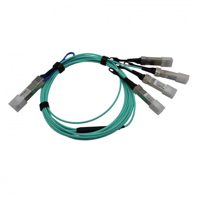 High Speed QSFP-4SFP-AxM 40G QSFP to 4x10G SFP+ Active Optical Cable 1-5M