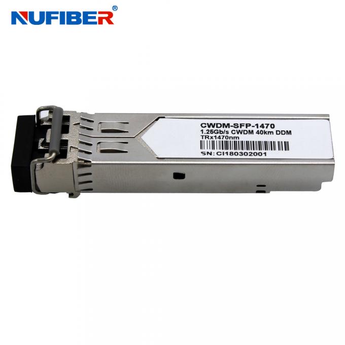1.25Gb/S 20km CWDM Duplex SFP Module LC Connector 1270nm1610nm