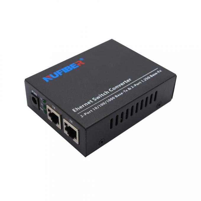 DC5V Gigabit Fiber Switch , 2 Port SFP Switch