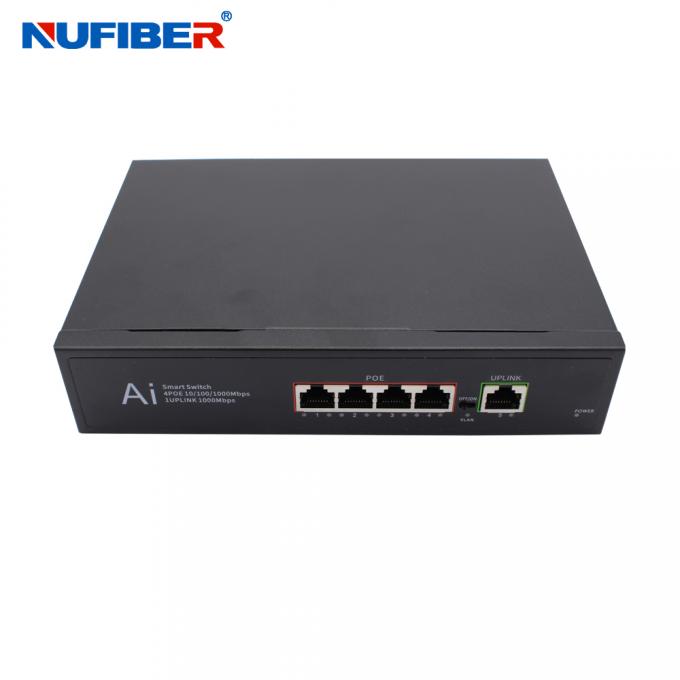 Portable Ip Switcher 5port Gigabit POE Smart Network Switch 1SFP 1Uplink Smart Network ...