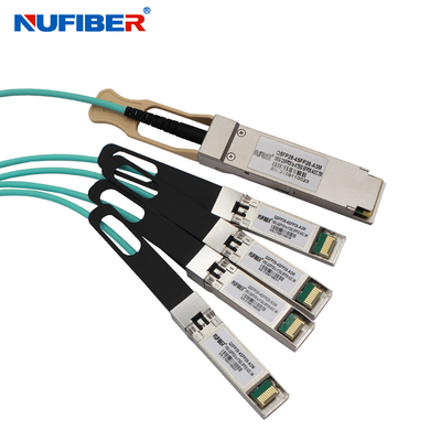 QSF28 TO 4SFP28 AOC 7M Active Optical Cable Compatible With Cisco HP Huawei