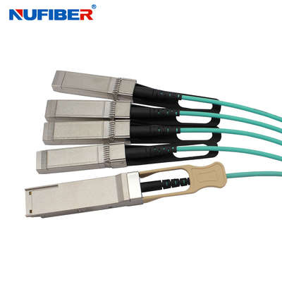 Huawei ZTE Compatible SFP+ Optical Cable AOC 1m 5m 850nm 100GbpS To 4x25G