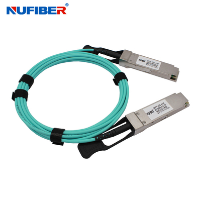 1 To 1 Module Connect 40Gb QSFP+ AOC Cable For Cisco Huawei H3C ZTE Mikrotik