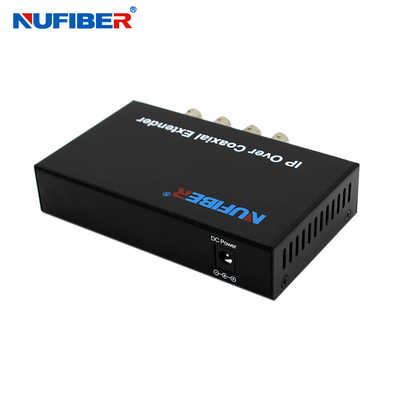 10 / 100m 4 IP Over Coaxial Extender 4 UTP To BNC Converter 2km Power Supply 12V