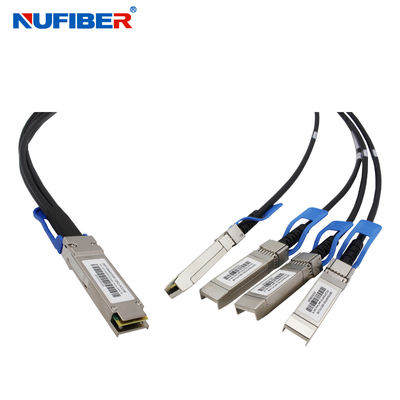 Breakout 100G Qsfp28 To 4xSFP28 Direct Attach Cable With SFP Transceiver