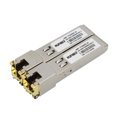 Gigabit Copper 1.25G Electrical RJ45 SFP Module 100m Compatible With Cisco