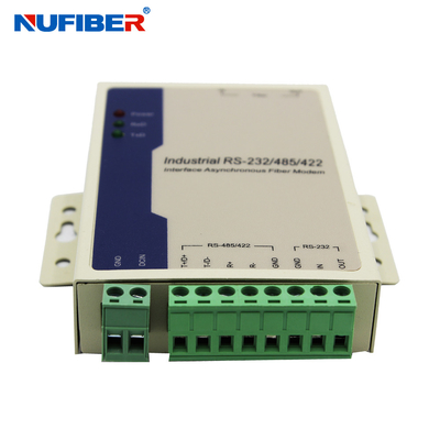 CCTV RS485 / RS422 / RS232 To Fiber Media Converter MM 2km With ST Connector