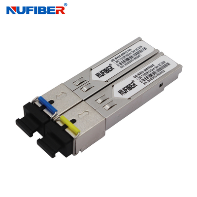 1.25gb/S SMF Bidi SC 3km Optical Fiber SFP Transceiver For Huawei Cisco Mikrotik