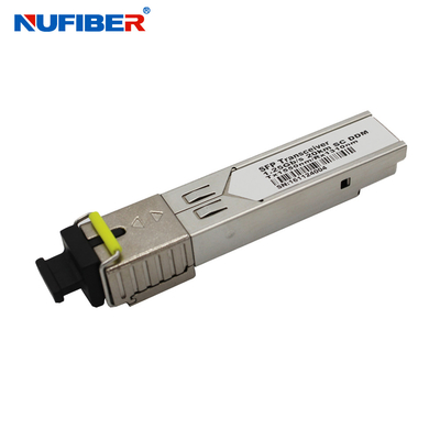 Compatible Cisco Fiber Optical Transceiver Module Sfp 1G Bidi SC 20km 1310 / 1550nm