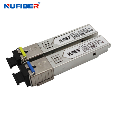 Compatible Cisco Fiber Optical Transceiver Module Sfp 1G Bidi SC 20km 1310 / 1550nm