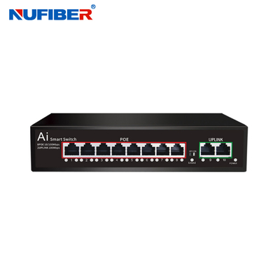 OEM 4 8 16 24 Port Gigabit CCTV Network Ethernet POE Switch 48V 10 / 100 / 1000M