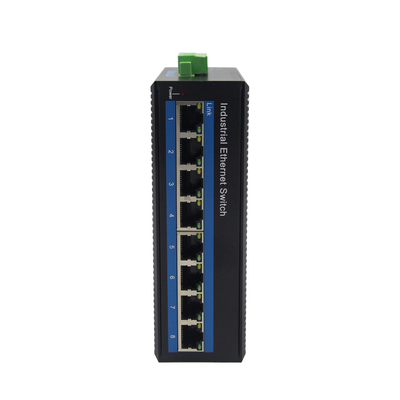 DIN Rail Mount Unmanaged Industrial Ethernet Switch 8 10/100/1000Mbps RJ45 Port