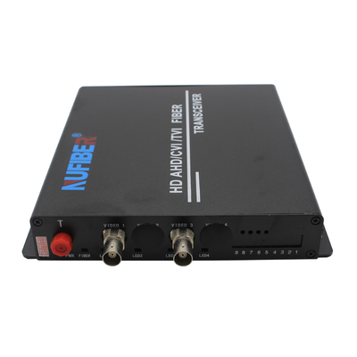 HD AHD / TVI / CVI 1080P Fiber Video Converter 2Ch 2MP Simplex SM 1310 / 1550nm FC