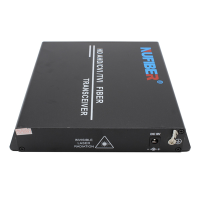 1080P Fiber Video Converter 4 channel Single Fiber SM 1310 / 1550nm FC For CCTV