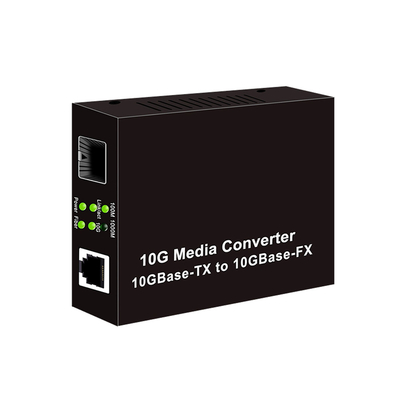 10G SFP+ to RJ45 Optical Media Converter 10G Fiber Media Converter DC12V