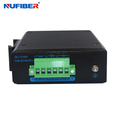Industrial Gigabit SFP Ethernet Switch 1.25G SFP to 4*10/100/1000Mbps RJ45 Din Rail Mount DC10~47V