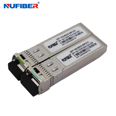 OEM Optical Module 10G WDM SFP+ Transceiver 1270nm/1330nm 20km LC DDM compatible with Cisco