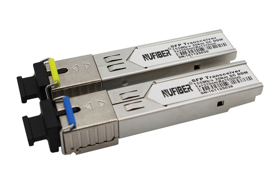 155Mb/s SFP Transceiver Singlemode single fiber 10km 1310nm/1550nm SC DDM