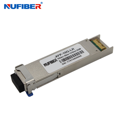 Duplex LC 10G XFP Transceiver 20km 1310nm Hot Pluggable 30 Pin Connector
