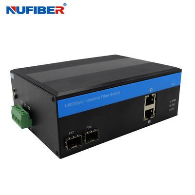 2 UTP 2 SFP Managed Industrial Switch , Managed Network Switch Support SNMP WEB