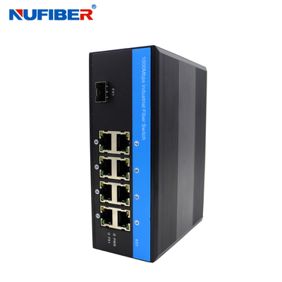 Industrial Managed Gigabit Ethernet Switch With 8 UTP 1 SFP Port