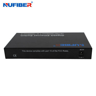 10/100/1000M 4-port Rj45+2 SFP port Fiber Optic Ethernet Switch Media converter