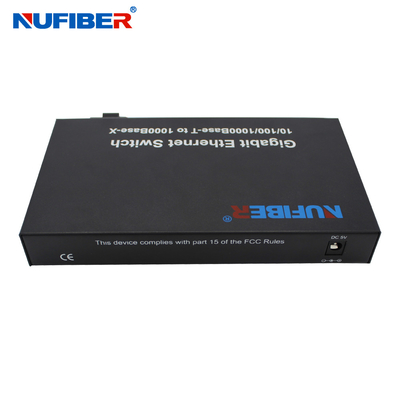 1000M 4-port Rj45+1 fiber port with SM Dual fiber FC 1310nm Optic Fiber Ethernet Switch