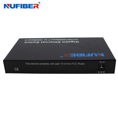 SM Dual Fiber Four Port Ethernet Switch Auto Negotiation Function