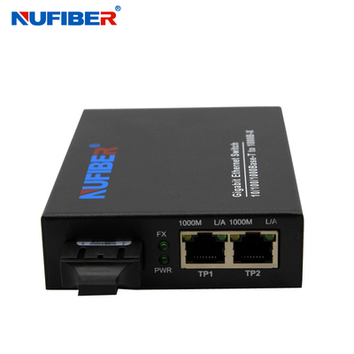 MM 850nm 0.55km SC Fiber Ethernet Switch Broadcast Storm Protection