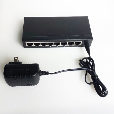 Rj45 UTP Fiber Ethernet Switch Media Converter 8 Port For IP Access
