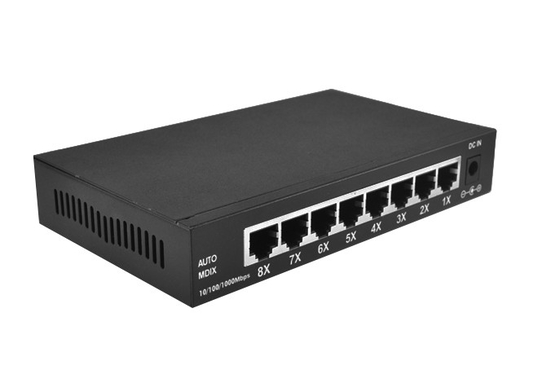 DC5V 1A Rj45 Ethernet Switch 5 Port Gigabit Ethernet Switch For CCTV IP Devices