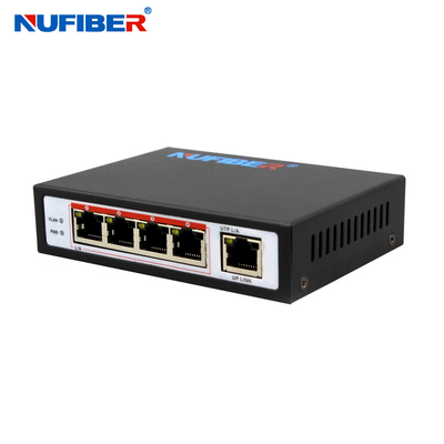 IEEE802.3af POE Powered Switch 4 Port 1 Uplink 1Gbps bandwidth