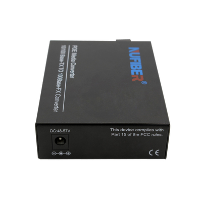 Industrial Poe Media Converter Duplex Single Mode 1310nm 20km SC IEEE802.3AF